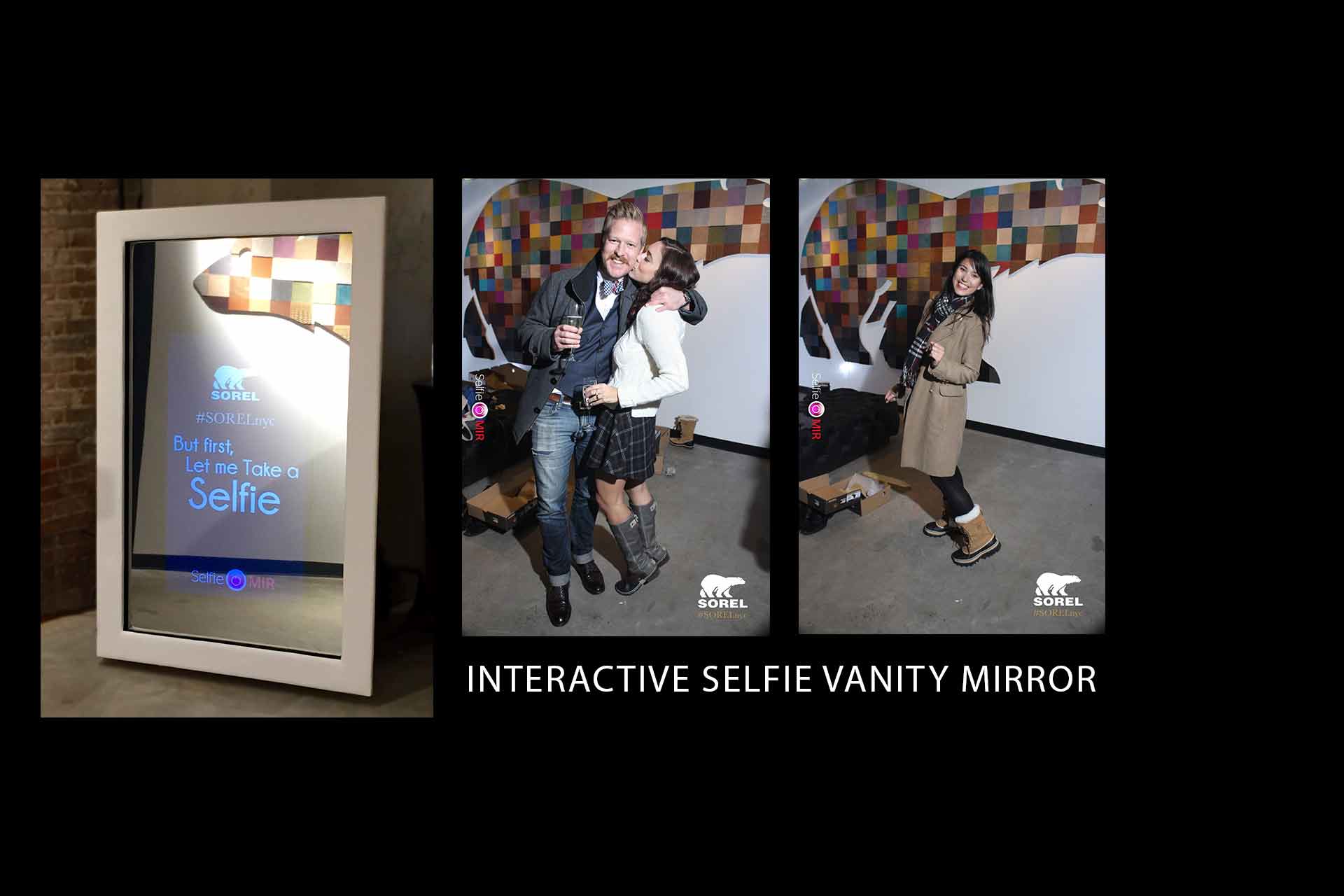 SelfieMIR Interactive Selfie Vanity Mirror aka Twitter Mirror